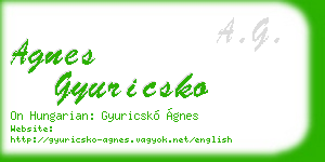 agnes gyuricsko business card